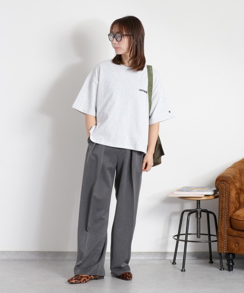 cepo(セポ)の「【CONVERSE】CVハイカットシューズプリント ショートスリーブTee(Tシャツ/カットソー・レディース・ブラック/パープル/オートミール・M)」の22枚目の写真