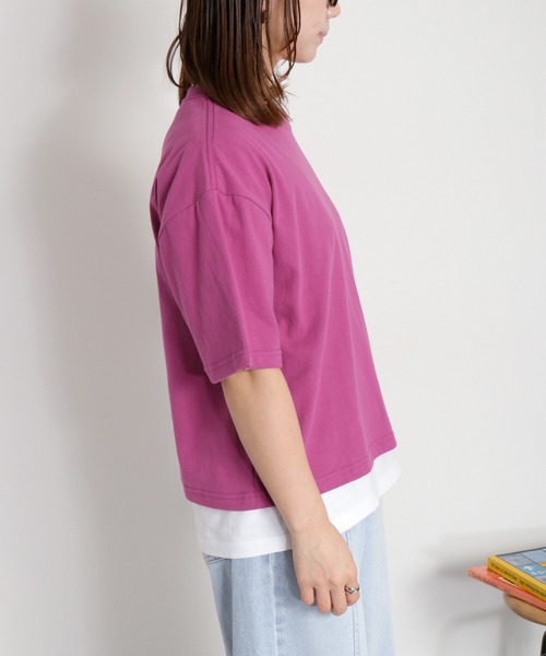 cepo(セポ)の「【CONVERSE】CVハイカットシューズプリント ショートスリーブTee(Tシャツ/カットソー・レディース・ブラック/パープル/オートミール・M)」の7枚目の写真