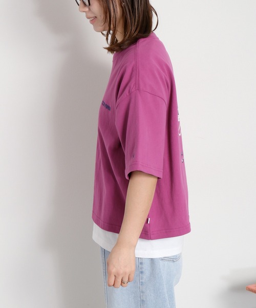 cepo(セポ)の「【CONVERSE】CVハイカットシューズプリント ショートスリーブTee(Tシャツ/カットソー・レディース・ブラック/パープル/オートミール・M)」の4枚目の写真