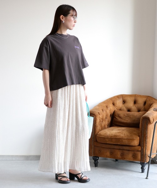cepo(セポ)の「【CONVERSE】CVハイカットシューズプリント ショートスリーブTee(Tシャツ/カットソー・レディース・ブラック/パープル/オートミール・M)」の10枚目の写真