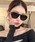 Vipoa�i���B�|�A�j�́uColor lens oval sunglasses�i�T���O���X�j�v�b�u���b�N