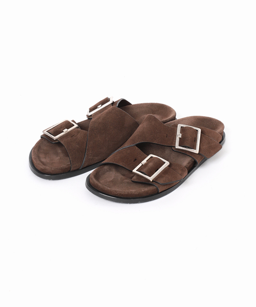 journal standard L'essage(ジャーナルスタンダードレサージュ)の「【ALOHAS/アロハス】 Alba Suede Brown Leather Sandals:サンダル(サンダル・レディース・ブラウン・37/36/39/38/40)」の2枚目の写真