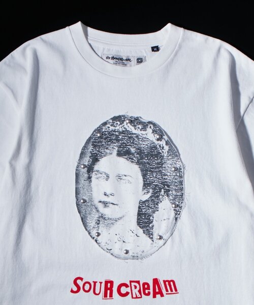 WHO'S WHO gallery(フーズフーギャラリー)の「【Soucream】VenusリメイクスタッズTEE(Tシャツ/カットソー・レディース・ホワイト/チャコールグレー/グレー/ピンク/サックスブルー・SMALL/MEDIUM)」の7枚目の写真