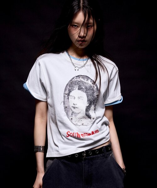 WHO'S WHO gallery(フーズフーギャラリー)の「【Soucream】VenusリメイクスタッズTEE(Tシャツ/カットソー・レディース・ホワイト/チャコールグレー/グレー/ピンク/サックスブルー・SMALL/MEDIUM)」の16枚目の写真