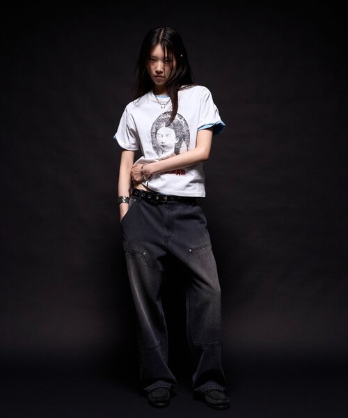 WHO'S WHO gallery(フーズフーギャラリー)の「【Soucream】VenusリメイクスタッズTEE(Tシャツ/カットソー・レディース・ホワイト/チャコールグレー/グレー/ピンク/サックスブルー・SMALL/MEDIUM)」の18枚目の写真