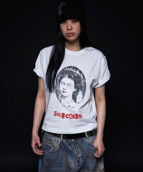 WHO'S WHO gallery(フーズフーギャラリー)の「【Soucream】VenusリメイクスタッズTEE(Tシャツ/カットソー・レディース・ホワイト/チャコールグレー/グレー/ピンク/サックスブルー・SMALL/MEDIUM)」の19枚目の写真