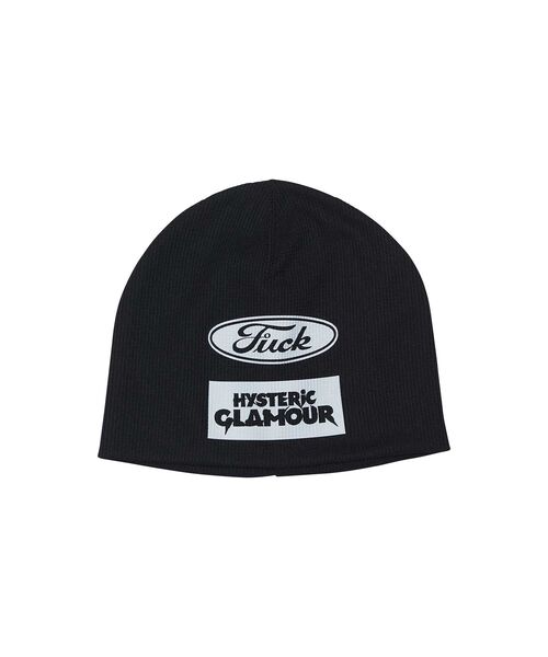 HYSTERIC GLAMOUR（ヒステリックグラマー）の「LOGO SCRATCH ビーニー（キャップ・メンズ・ブラック/ネイビー/グレー・FREE）」の2枚目の写真