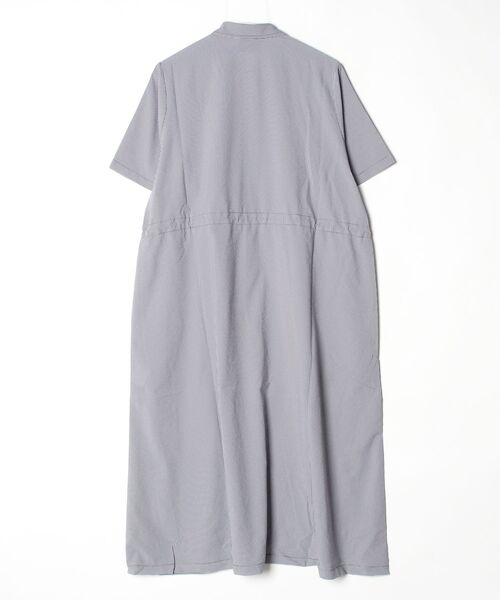 THOUSAND MILE（サウザンドマイル）の「THOUSAND MILE/サウザンドマイル　ショートスリーブスナップワンピース　SHORT SLEEVEE SNAP ONE PIECE High Air Permeability（ワンピース・レディース・チェック/グレイッシュベージュ/ブラック・FREE）」の4枚目の写真