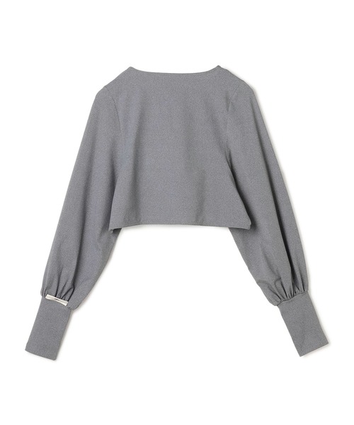 cross marche(クロスマルシェ)の「【Yoki】ショート丈ボレロカーディガン(カーディガン/ボレロ・レディース・アイボリー/ブラック/ブラウン/杢グレー・フリー)」の8枚目の写真
