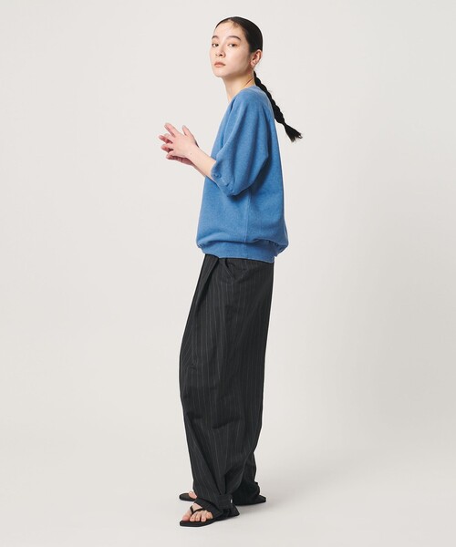 BEAUTY&YOUTH UNITED ARROWS(ビューティーアンドユースユナイテッドアローズ)の「コットン裏毛 ショートスリーブ スウェットプルオーバー(スウェット・レディース・コバルトブルー/ダークブラウン・FREE)」の5枚目の写真