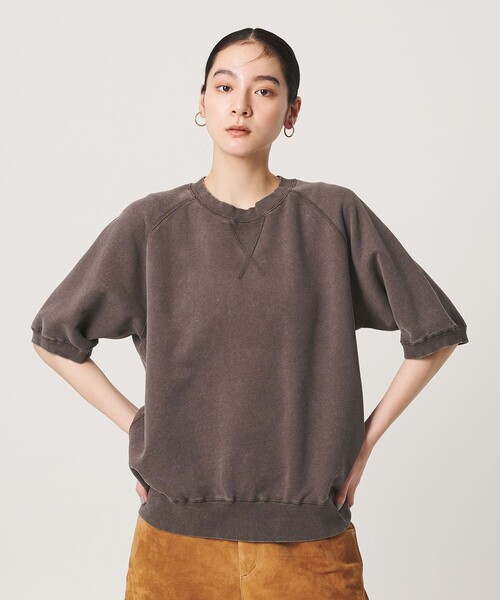 BEAUTY&YOUTH UNITED ARROWS(ビューティーアンドユースユナイテッドアローズ)の「コットン裏毛 ショートスリーブ スウェットプルオーバー(スウェット・レディース・コバルトブルー/ダークブラウン・FREE)」の6枚目の写真