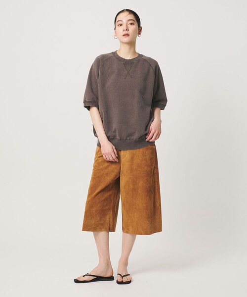BEAUTY&YOUTH UNITED ARROWS(ビューティーアンドユースユナイテッドアローズ)の「コットン裏毛 ショートスリーブ スウェットプルオーバー(スウェット・レディース・コバルトブルー/ダークブラウン・FREE)」の8枚目の写真