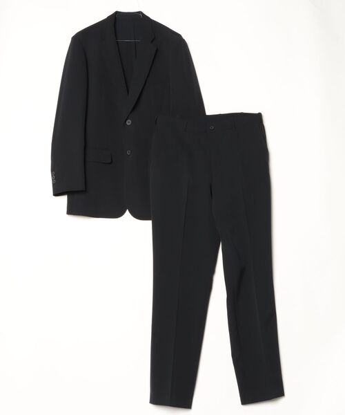 Perfect Suit FActory（パーフェクトスーツファクトリー）の「【lightsewing　suit】　ダブルクロススーツセットアップ　スリムライン（スーツセット・メンズ・チャコールグレー/ネイビー/ブラック・S/M/L/LL）」の3枚目の写真