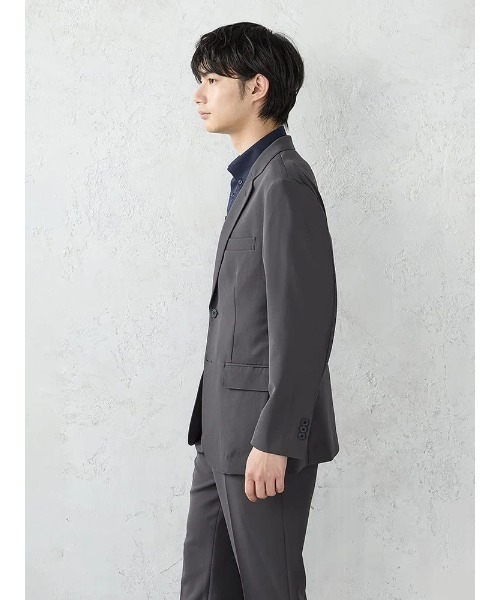 Perfect Suit FActory(パーフェクトスーツファクトリー)の「【上下セット】ライト(軽量)セットアップスーツ 【スリムライン】 ブラック/C.グレー/ネイビー(セットアップ・メンズ・チャコールグレー/ネイビー/ブラック・S/M/L/LL)」の10枚目の写真