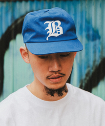 BROWNBREATH（ブラウンブレス）の「5 PANEL BB LOGO VINTAGE CAP - BLUE（キャップ）」