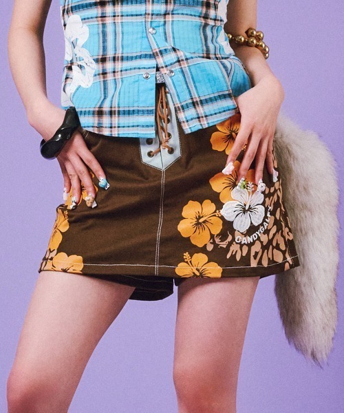 GALFY(ガルフィー)の「GALFY/ガルフィー/ロコギャルスカンツ(その他パンツ・レディース・ピンク/ブラウン/オレンジ・M/S)」の2枚目の写真