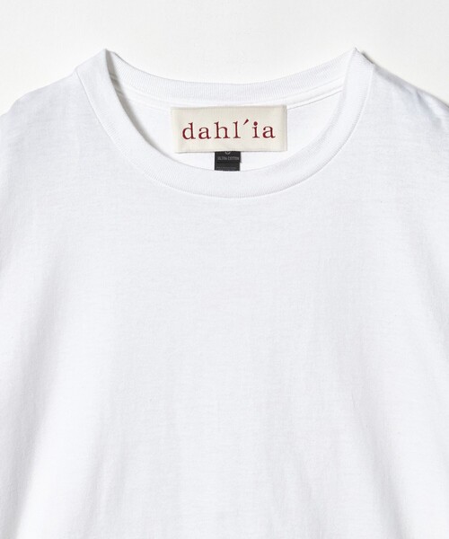 dahl'ia(ダリア)の「【WEB限定】<dahl’ia>リメイク パワーショルダー プルオーバー(Tシャツ/カットソー・レディース・ホワイト/ブラック・FREE)」の8枚目の写真
