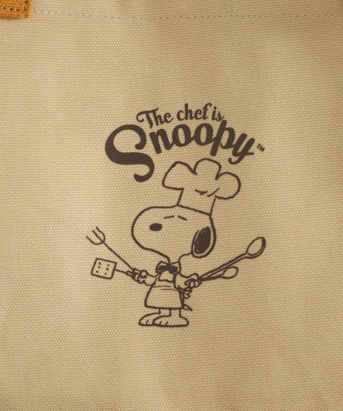 SNOOPY(スヌーピー)の「SNOOPY トートバッグ 2ハンドル シェフスヌーピー(トートバッグ・レディース・ホワイト/ブラウン・FREE)」の16枚目の写真