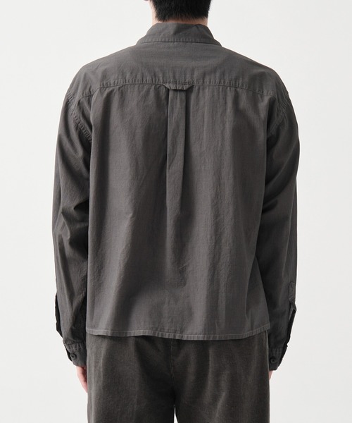 soe(ソーイ)の「別注 Garment Dyed Short Cut Shirt(シャツ/ブラウス・メンズ・ブラック・2/1)」の3枚目の写真