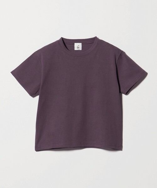 6(ロク)の「<6(ROKU)>コットン フライス Tシャツ 26SS(Tシャツ/カットソー・レディース・ホワイト/ピンク/ライトブルー/ブラック/その他1/ワイン/その他2・FREE)」の1枚目の写真