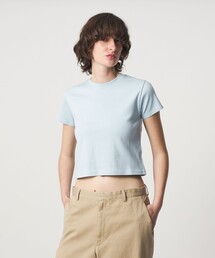 6 | ＜6(ROKU)＞コットン フライス Tシャツ 26SS(Tシャツ/カットソー)
