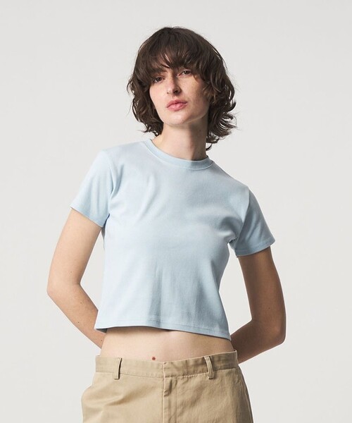 6(ロク)の「<6(ROKU)>コットン フライス Tシャツ 26SS(Tシャツ/カットソー・レディース・ホワイト/ピンク/ライトブルー/ブラック/その他1・FREE)」の6枚目の写真