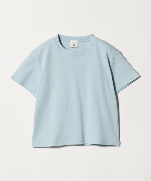 6(ロク)の「<6(ROKU)>コットン フライス Tシャツ 26SS(Tシャツ/カットソー・レディース・ホワイト/ピンク/ライトブルー/ブラック/その他1・FREE)」の8枚目の写真