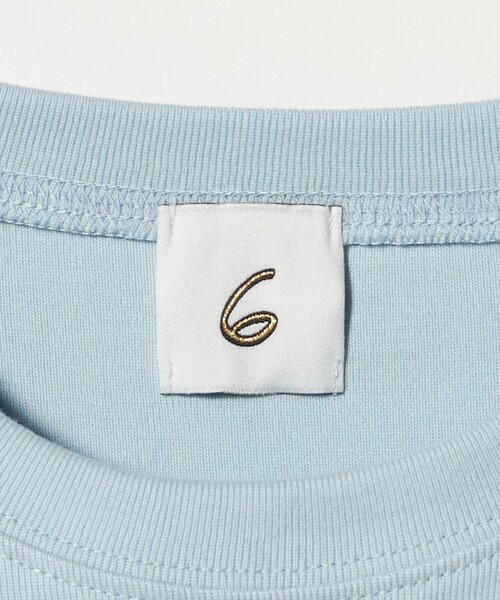 6(ロク)の「<6(ROKU)>コットン フライス Tシャツ 26SS(Tシャツ/カットソー・レディース・ホワイト/ピンク/ライトブルー/ブラック/その他1・FREE)」の13枚目の写真