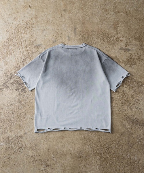 ADAMASTE（アダマスト）の「Vintage Like Gradation T-shirt - ヴィンテージライクグラデーションTシャツ（Tシャツ/カットソー・メンズ・ブラック系/グレー系・MEDIUM/LARGE）」の4枚目の写真