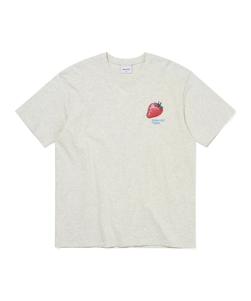 thisisneverthat(ディスイズネバーザット)の「Strawberry Tee(Tシャツ/カットソー・メンズ・ライトオリーブ/ブルー系その他/オートミール・L/M/S/XL)」の2枚目の写真