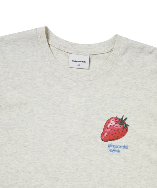 thisisneverthat(ディスイズネバーザット)の「Strawberry Tee(Tシャツ/カットソー・メンズ・ライトオリーブ/ブルー系その他/オートミール・L/M/S/XL)」の4枚目の写真