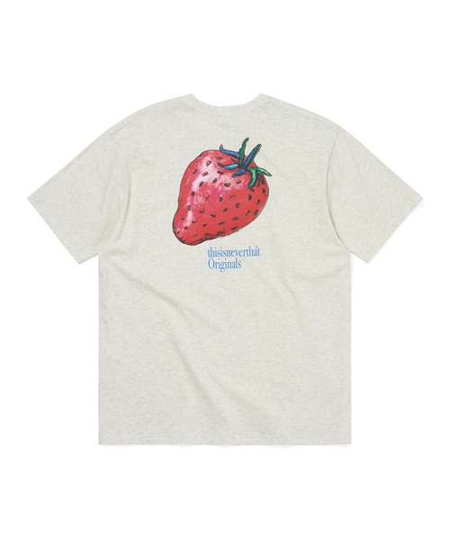 thisisneverthat(ディスイズネバーザット)の「Strawberry Tee(Tシャツ/カットソー・メンズ・ライトオリーブ/ブルー系その他/オートミール・L/M/S/XL)」の5枚目の写真
