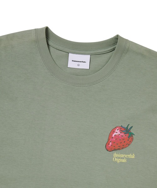 thisisneverthat(ディスイズネバーザット)の「Strawberry Tee(Tシャツ/カットソー・メンズ・ライトオリーブ/ブルー系その他/オートミール・L/M/S/XL)」の6枚目の写真