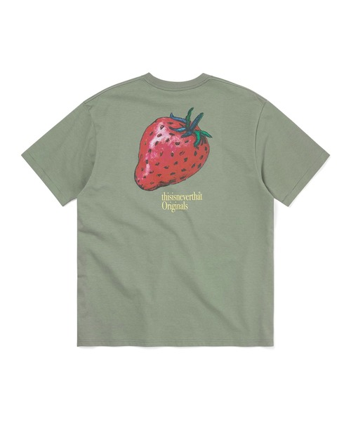 thisisneverthat(ディスイズネバーザット)の「Strawberry Tee(Tシャツ/カットソー・メンズ・ライトオリーブ/ブルー系その他/オートミール・L/M/S/XL)」の7枚目の写真