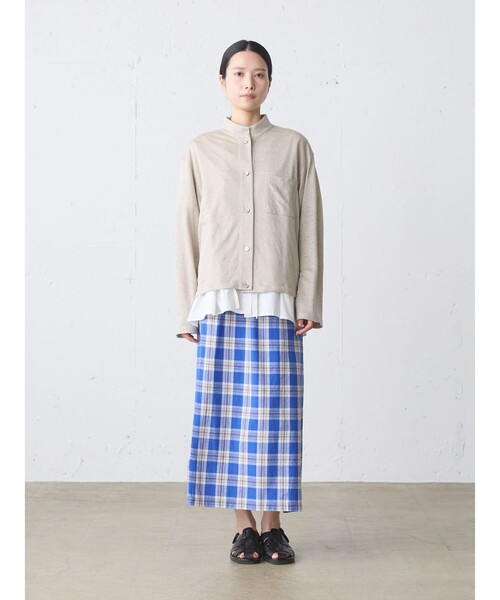 MidiUmi(ミディウミ)の「MidiUmi ハーフスリーブAラインシャツ(シャツ/ブラウス・レディース・ライトブルー/ネイビー/オフホワイト・FREE)」の16枚目の写真