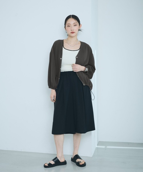 LEPSIM(レプシィム)の「マルメリカーデ7分袖シャツ 639527(シャツ/ブラウス・レディース・ネイビー/チャコールグレー/ベージュ系その他・FREE)」の17枚目の写真