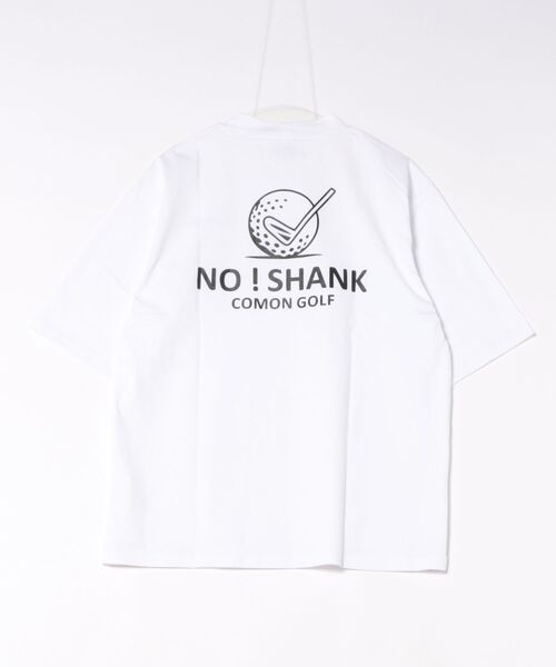 COMON GOLF（コモンゴルフ）の「冷感プレーティング 天竺素材ビッグサイズ バックプリント半袖 モックネックゴルフシャツ（Tシャツ/カットソー・メンズ・ブラック/ホワイト・L/M/XXL/XL）」の3枚目の写真
