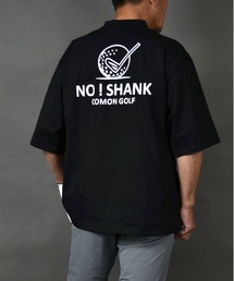 COMON GOLF（コモンゴルフ）の「冷感プレーティング 天竺素材ビッグサイズ バックプリント半袖 モックネックゴルフシャツ（Tシャツ/カットソー）」