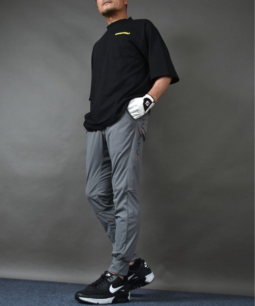 COMON GOLF（コモンゴルフ）の「冷感プレーティング 天竺素材ビッグサイズ バックプリント半袖 モックネックゴルフシャツ（Tシャツ/カットソー・メンズ・ブラック/ホワイト・L/M/XXL/XL）」の12枚目の写真