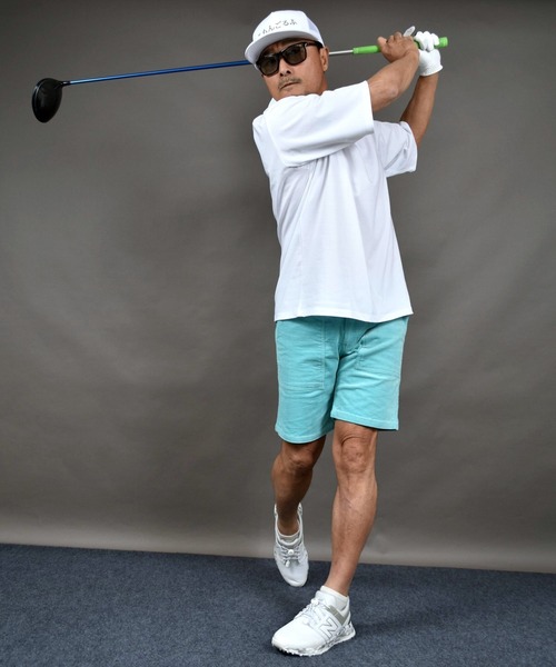 COMON GOLF（コモンゴルフ）の「冷感プレーティング 天竺素材ビッグサイズ バックプリント半袖 モックネックゴルフシャツ（Tシャツ/カットソー・メンズ・ブラック/ホワイト・L/M/XXL/XL）」の7枚目の写真