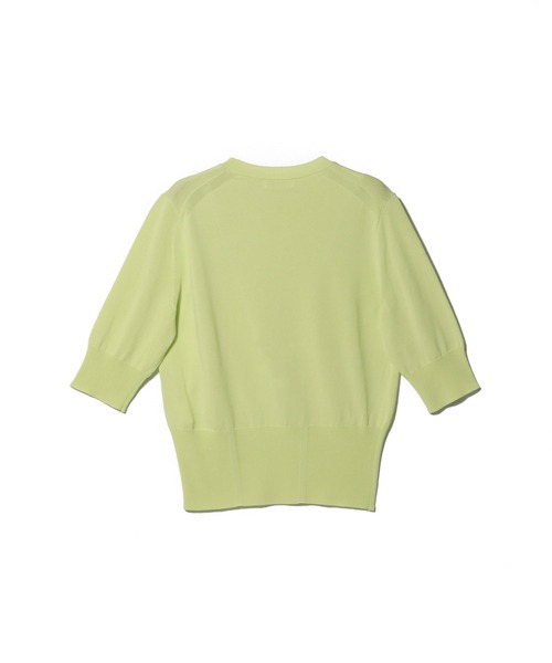 ESTNATION（エストネーション）の「ESTNATION / クリアコットンクルーネックニット（ニット/セーター・レディース・ピンク/ライトグリーン/ブラック/オフホワイト・FREE）」の10枚目の写真