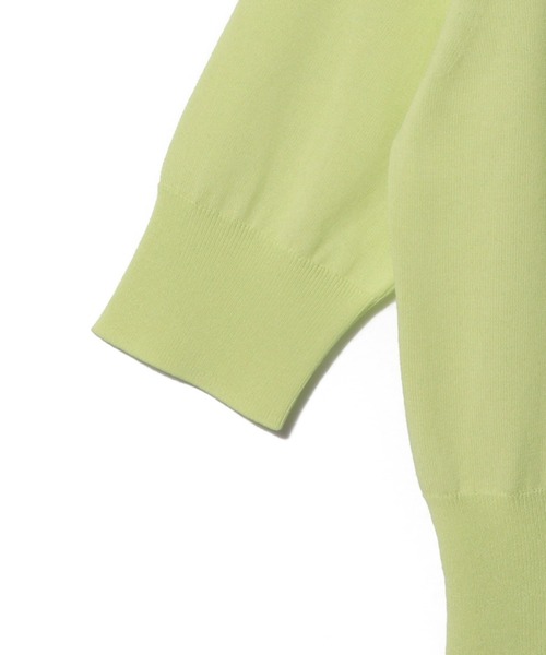 ESTNATION（エストネーション）の「ESTNATION / クリアコットンクルーネックニット（ニット/セーター・レディース・ピンク/ライトグリーン/ブラック/オフホワイト・FREE）」の12枚目の写真