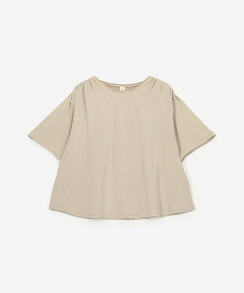 Bshop(ビショップ)の「WL | ナチュラルダイ ミントジャージーTシャツ WOMEN(Tシャツ/カットソー・レディース・ブラック/グレイッシュベージュ・F)」の12枚目の写真