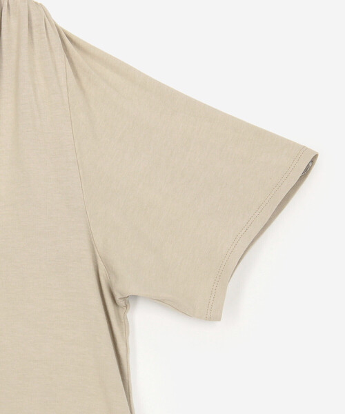 Bshop(ビショップ)の「WL | ナチュラルダイ ミントジャージーTシャツ WOMEN(Tシャツ/カットソー・レディース・ブラック/グレイッシュベージュ・F)」の9枚目の写真