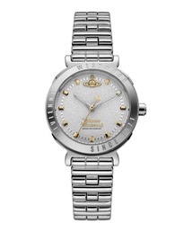「Vivienne Westwood/ヴィヴィアン・ウエストウッド」チェルシー - レディース シルバー ホワイト ダイヤル & シルバー ブレスレット