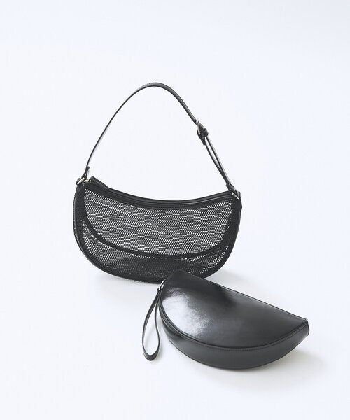 RIVE DROITE(リヴドロワ)の「予約【アレンジ自在】ポーチsetメッシュミニバッグ(ハンドバッグ・レディース・ブラック/レッド・FREE)」の13枚目の写真