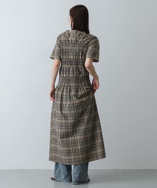 SENSE OF PLACE by URBAN RESEARCH(センスオブプレイスバイアーバンリサーチ)の「チェックシャーリングワンピース(ワンピース・レディース・ベージュ系その他/ブラック系その他・ONE/S)」の20枚目の写真