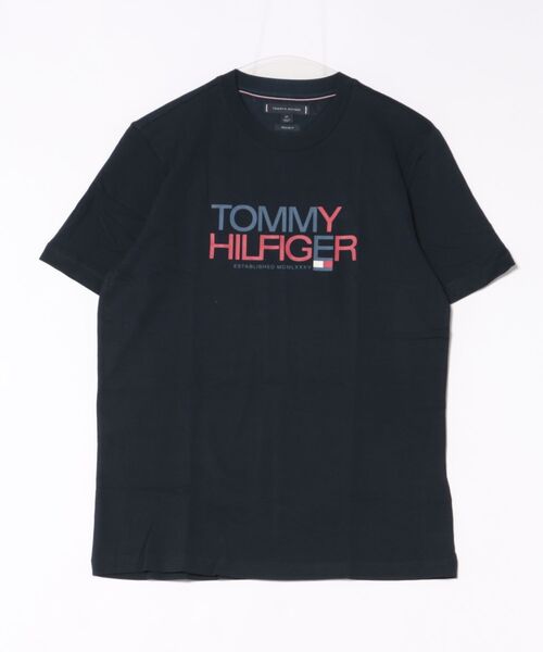 TOMMY HILFIGER（トミーヒルフィガー）の「ロゴ半袖 Tシャツ（Tシャツ/カットソー・メンズ・ホワイト/ネイビー・X-LARGE/LARGE/MEDIUM/SMALL）」の2枚目の写真