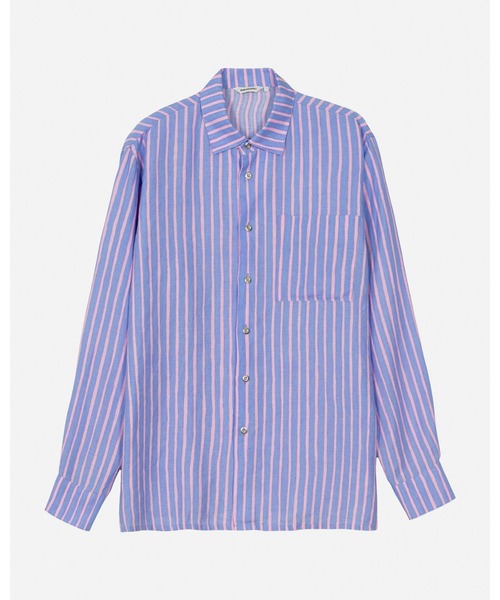 marimekko（マリメッコ）の「Jokapoika / Linen shirt（シャツ/ブラウス・レディース・ラベンダー・SMALL/MEDIUM/X-SMALL/LARGE）」の5枚目の写真