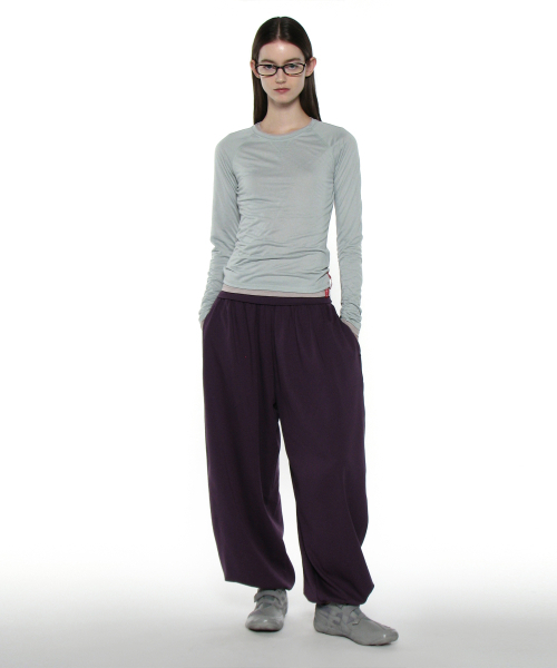 PARTIMENTO WOMEN（パルティメントウィメン）の「PWC シア レグラン スティッチ ロングスリーブT_ミント（Tシャツ/カットソー・レディース・その他・SMALL/MEDIUM/LARGE）」の5枚目の写真